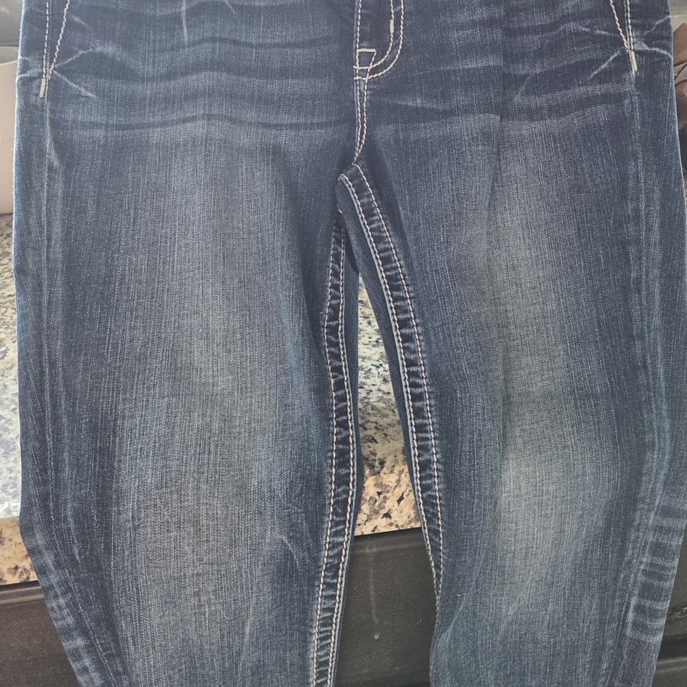 Miss Me Dark Blue Straight Leg Jeans